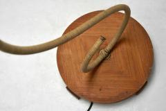 Swedish Curved Rattan Floor Lamp Sweden 1930s - 4146048