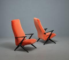 Swedish Design Lounge Chairs Bengt Rudas Triva Model in Aragosta Velvet - 4423059