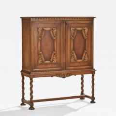 Swedish Designer Cabinet in Oak Sweden 1930s - 4797870