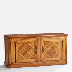 Swedish Designer Cabinet with Oak and Brass Sweden 1930s - 4797665