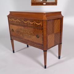 Swedish Entryway Intarsia Mirror Chest 19th century - 1530873