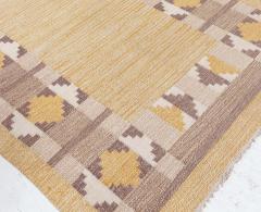 Swedish Flat Woven Rug Signed with Initial JR  - 3582672