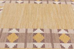 Swedish Flat Woven Rug Signed with Initial JR  - 3582676