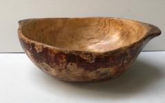 Swedish Folk Art Burl Bowl - 2418826