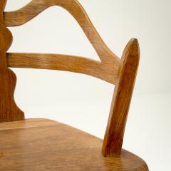 Swedish Folk Art Chair in Oak 1900s - 2228478