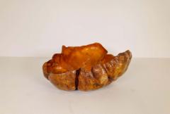 Swedish Folk Art Very Large Organic Burl Curly Dark Grain Birch Bowl - 2427260