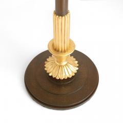 Swedish Grace Art Deco stained wood and gilt table lamp with a column form  - 4471712