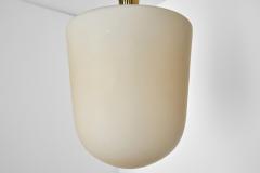 Swedish Grace Brass and Glass Hanging Lamp Sweden ca 1920s - 4417619