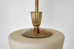 Swedish Grace Brass and Glass Hanging Lamp Sweden ca 1920s - 4417621