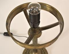 Swedish Grace Brass and Hand Blown Glass Table Lamp 1920 s - 2287586