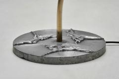 Swedish Grace Floor Lamp with Decorative Antelopes on the Base Sweden 1930s - 4146577