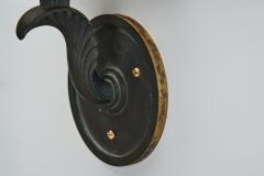 Swedish Grace Patinated Bronze Wall Lamp Sweden 1920s - 4776595