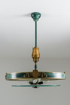 Swedish Grace Pendant in Glass and Patinated Brass - 898620