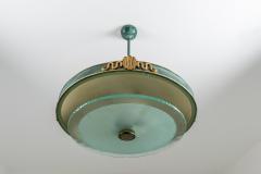 Swedish Grace Pendant in Glass and Patinated Brass - 898621