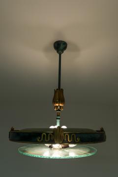 Swedish Grace Pendant in Glass and Patinated Brass - 898625