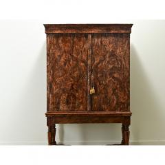 Swedish Gustavian 17th Century Faux Bois Cabinet - 3639225