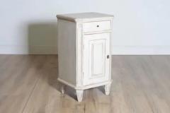 Swedish Gustavian 1880s Light Gray Nightstands with Drawers and Doors a Pair - 3918579