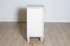 Swedish Gustavian 1880s Light Gray Nightstands with Drawers and Doors a Pair - 3918583