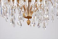 Swedish Gustavian Crystal and Gilt Brass Chandelier - 4218675