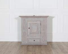 Swedish Gustavian Grey Hanging Kitchen Cabinet Circa 1800 - 4298951