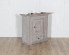 Swedish Gustavian Grey Hanging Kitchen Cabinet Circa 1800 - 4298988