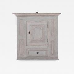 Swedish Gustavian Grey Hanging Kitchen Cabinet Circa 1800 - 4305812