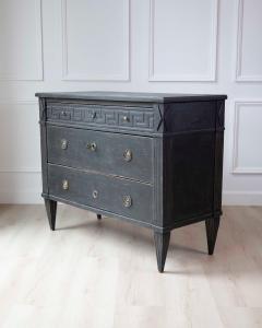 Swedish Gustavian Inspired Chest of Drawers with Greek Key Frieze - 4577509
