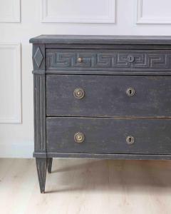 Swedish Gustavian Inspired Chest of Drawers with Greek Key Frieze - 4577617
