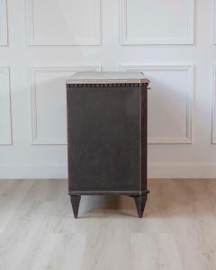 Swedish Gustavian Inspired Three Drawer Chest with Painted Top - 4557935