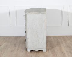 Swedish Gustavian Painted Chest of Drawers with Decorative Livery Circa 1840 - 4353527