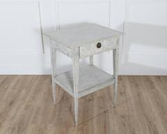 Swedish Gustavian Painted Console Table with Drawer and Shelf Circa 1860 - 4353456