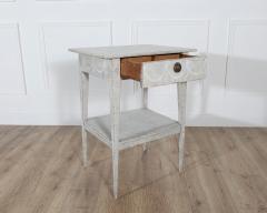 Swedish Gustavian Painted Console Table with Drawer and Shelf Circa 1860 - 4353474