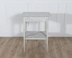 Swedish Gustavian Painted Console Table with Drawer and Shelf Circa 1860 - 4353486