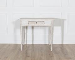 Swedish Gustavian Painted Table with Drawer circa 1850 - 4336749