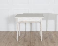 Swedish Gustavian Painted Table with Drawer circa 1850 - 4336750