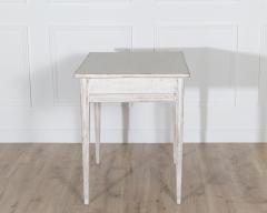 Swedish Gustavian Painted Table with Drawer circa 1850 - 4336763