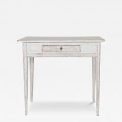 Swedish Gustavian Painted Table with Drawer circa 1850 - 4337105