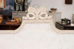 Swedish Gustavian Period 1780s Painted Wood Sofa with Carved Crest and Apron - 3555939