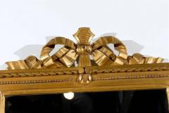 Swedish Gustavian Period Giltwood Mirror circa 1780 with Ribbon Carved Crest - 3415646