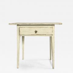 Swedish Gustavian Single Drawer Stand Table or Nightstand Paint Decorated - 2559580