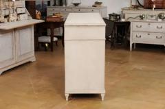 Swedish Gustavian Style 1870s Painted Wood Sideboard with Doors and Drawers - 3555973