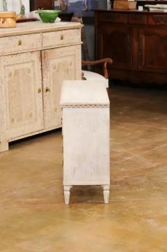 Swedish Gustavian Style 1890s Apothecary Chest with 10 Drawers and Carved Dentil - 3521435