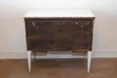 Swedish Gustavian Style 1890s Chest with Two Drawers and Grey Painted Outlines - 3907129