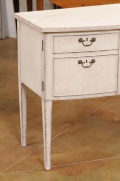 Swedish Gustavian Style 1900s Sideboard or Desk with Single Drawer and Doors - 3538487