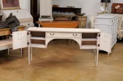 Swedish Gustavian Style 1900s Sideboard or Desk with Single Drawer and Doors - 3538570