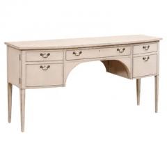 Swedish Gustavian Style 1900s Sideboard or Desk with Single Drawer and Doors - 3538578