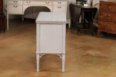 Swedish Gustavian Style 19th Century Light Gray Painted Two Drawer Chest - 3588131