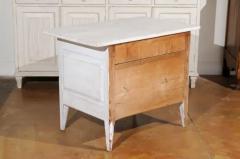 Swedish Gustavian Style 19th Century Painted Sideboard with Reeded Motifs - 3461612