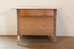 Swedish Gustavian Style 19th Century Painted Sideboard with Reeded Motifs - 3707025