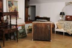 Swedish Gustavian Style 19th Century Painted Slant Front Desk with Three Drawers - 3544799